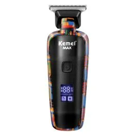 [Taxa Inclusa] Mquina De Cortar Cabelo Kemei Km-5090 Sem Fio Com Display - Bateria Recarregvel, Usb